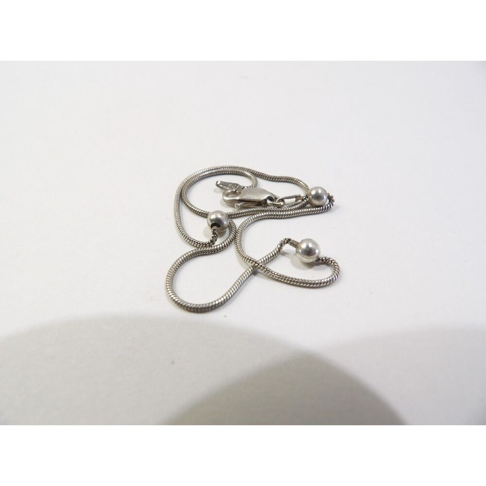 Italian sterling silver anklet chain, 10" length ankle bracelet